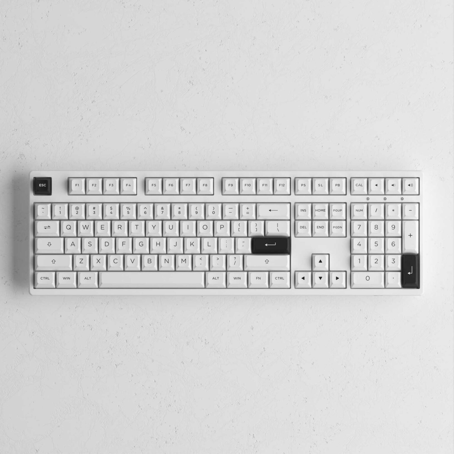 Bàn phím cơ không dây AKKO 3108 RF Black On White (Dualmode / Wireless