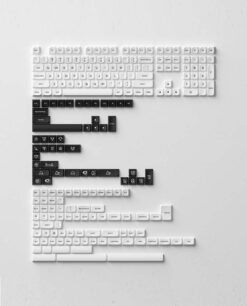 AKKO Keycap set – Black on White -Beegaming